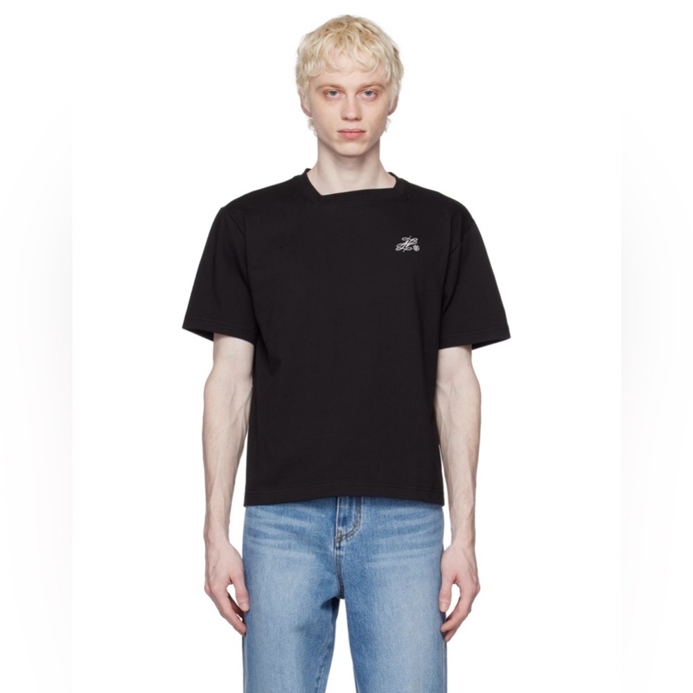 ADER ERROR LOGO-PRINT SHORT-SLEEVE T-SHIRT ARTICLE #BMADSSTS0101BK